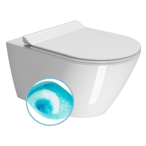 KUBE X WC závěsné, splachování SWIRLFLUSH, 55x36 cm 941511 GSI