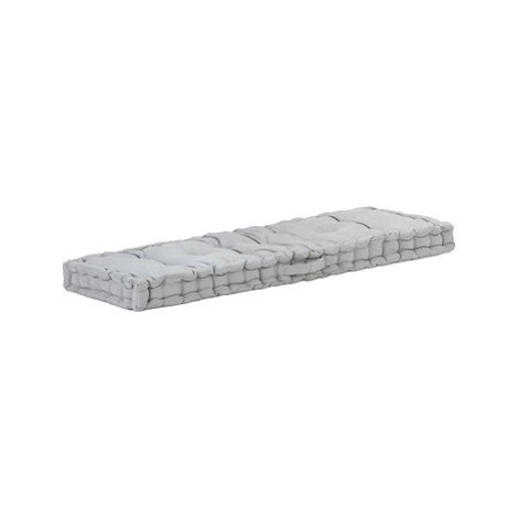 SHUMEE Poduška na nábytek z palet bavlna 7 × 40 × 120 cm, šedá