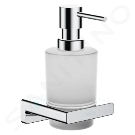 Hansgrohe 41745000 - Dávkovač mýdla s držákem, matné sklo/chrom