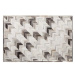 Kožený koberec 140 x 200 cm šedo-béžový ARSUZ, 170097