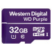 WD MicroSDHC karta 32GB Purple WDD032G1P0C Class 10, 16TBW