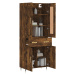 vidaXL Skříň highboard kouřový dub 69,5 x 34 x 180 cm kompozitní dřevo