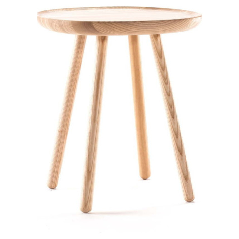 Přírodní odkládací stolek z masivu EMKO Naïve, ø 45 cm