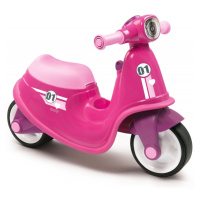 Smoby motorka s reflektorom Scooter růžové gumenými kolesami ružová 65*34*48 cm