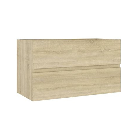 SHUMEE Skříňka pod umyvadlo dub sonoma 80 × 38,5 × 45 cm dřevotříska