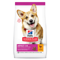 Hill's Science Plan Canine Adult 1-6 Small & Mini Chicken - výhodné balení 2 x 6 kg