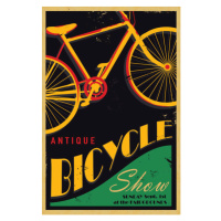 Ilustrace Antique bicycle poster design template, JDawnInk, (26.7 x 40 cm)