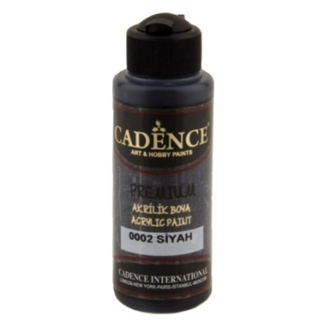 Akrylová barva Cadence Premium 2XL 250 ml - black černá Aladine