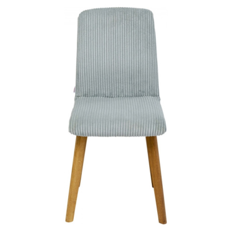 KARE Design Čalouněná jídelní židle Lara Cord - modrá