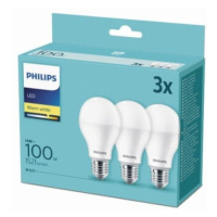 LED žárovky E27 Philips A67 13W (100W) teplá bílá (2700K) 3ks