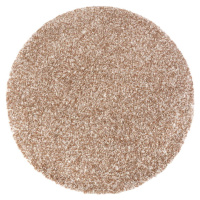 Světle hnědý kulatý koberec ø 160 cm Shag – Hanse Home