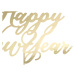 PartyDeco Ozdoba na dort - Happy New Year