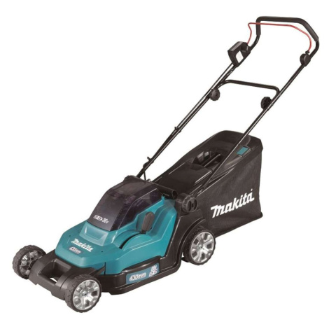 Makita Zahradní technika - 18V AKU sekačka na trávu, záběr 43 cm, 2x aku Li-ion LXT 5,0 Ah, nabí