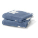Žakárové ručníky, 2 ks, modré
