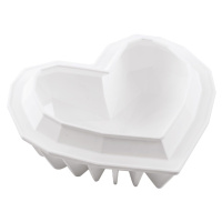 Silikomart Silikonová forma na pečení - Geometrické srdce 15 x 13,5 x 5,5 cm