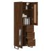 vidaXL Skříň highboard hnědý dub 69,5 x 34 x 180 cm kompozitní dřevo