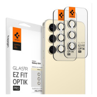 Spigen Glass tR EZ Fit Optik Pro 2 Pack ochranné sklo na fotoaparát Samsung Galaxy S24 žluté