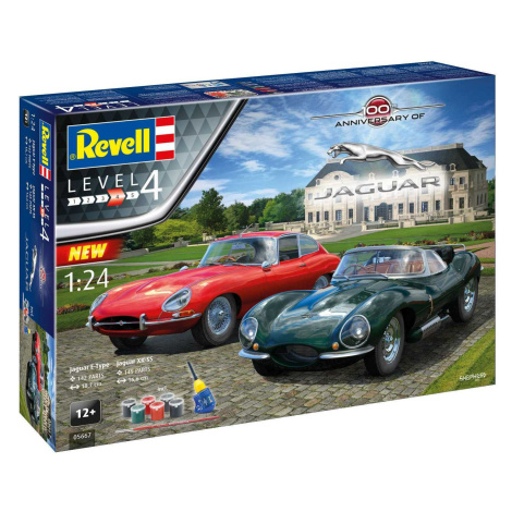 Gift-Set auta 05667 - "100 Years Jaguar" (1:24) Revell