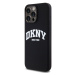 Zadní kryt DKNY Liquid Silicone Arch Logo MagSafe pro Apple iPhone 15 Pro Max, černá