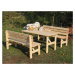Tradgard 41247 dřevěná lavice Viking 150 cm