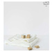 Bílá lněná dětská osuška 45x90 cm – Linen Tales