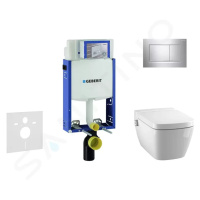 GEBERIT Kombifix Modul pro závěsné WC s tlačítkem Sigma30, lesklý chrom/chrom mat + Tece One spr