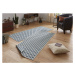 NORTHRUGS - Hanse Home koberce Kusový koberec Twin-Wendeteppiche 103128 blau creme – na ven i na