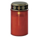 EMOS LED hřbitovní svíčka červená, 2x C, venkovní i vnitřní, teplá bílá, senzor