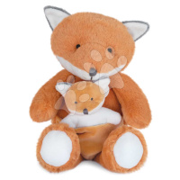 Plyšová liška s mláďátkem Fox Unicef Collection Doudou et Compagnie v dárkovém balení oranžová 2