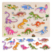 mamido Dřevěné puzzle dinosauři 11 dílků skládačka