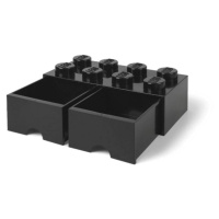 LEGO® Úložný box 8 s šuplíky - černá