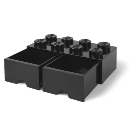 LEGO® Úložný box 8 s šuplíky - černá