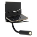 Moderní nástěnná lampa USB černá s flex ramenem - Duppio