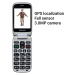 EVOLVEO EasyPhone FS, vyklápěcí mobilní telefon 2.8" pro seniory s nabíjecím stojánkem (černá ba