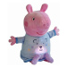 Peppa Pig 2v1 plyšový usínač hrající + světle, modrý, 25 cm