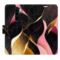 iSaprio flip pouzdro Gold Pink Marble 02 pro Xiaomi Redmi Note 8 Pro