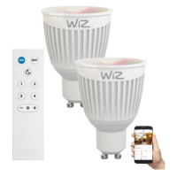 WiZ SADA 2x LED RGBW Stmívatelná žárovka GU10/6,5W/230V 2200-6500K Wi-Fi + DO - WiZ