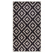 Černý pratelný koberec běhoun 200x80 cm - Vitaus