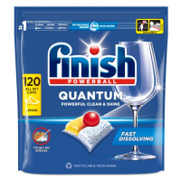 Finish Quantum All in 1 lemon sparkle kapsle do myčky 120 ks