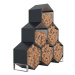 IWHome Dřevník EOS GW-A, antracit 92 × 80 × 60 cm IWH-10230037 - 6ks v balení