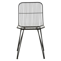 Černá kovová jídelní židle Svale – Villa Collection