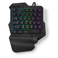 Nedis GKBDS110BK - Kabelová Herní Klávesnice | USB-A | Membránové Keys | RGB | Jednoruční| Délka