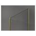 MEXEN/S Kioto Sprchová zástěna WALK-IN 130 x 110 x 30 cm, transparent, zlatá 800-130-110-221-50-