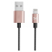 Kabel Ghostek - NRGline Apple Lightning 1,8m , Black/Rose (GHOCBL019)