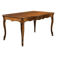 Estila Luxusní barokní jídelní stůl Pasiones obdélníkového tvaru z dřevěného masivu s vyřezávano
