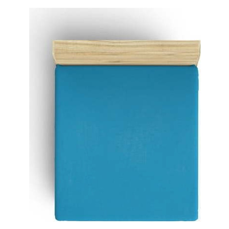 Modré napínací bavlněné prostěradlo 140x190 cm - Mijolnir
