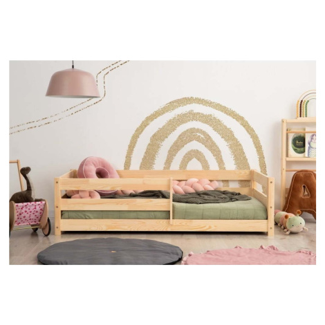 Dětská postel z borovicového dřeva v přírodní barvě 90x160 cm Mila CPD – Adeko