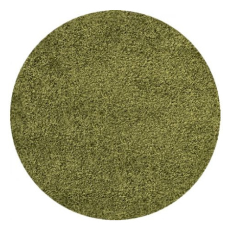 Kusový koberec Dream Shaggy 4000 Green kruh FOR LIVING