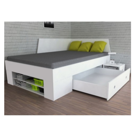 Úložná postel se zástěnou Junior 120x200 cm Asko