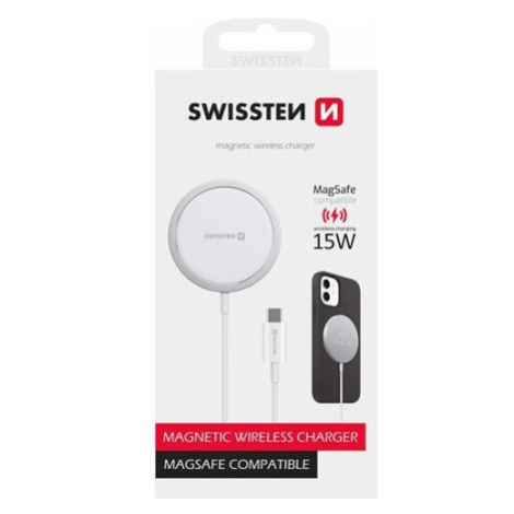 SWISSTEN MagStick WIRELESS NABÍJEČKA PRO APPLE IPHONE (kompatibilní s MagSafe) 8595217479722 Bíl